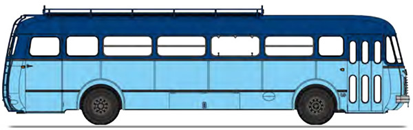 REE Modeles CB-123 - BUS R4190 Light blue / Dark blue